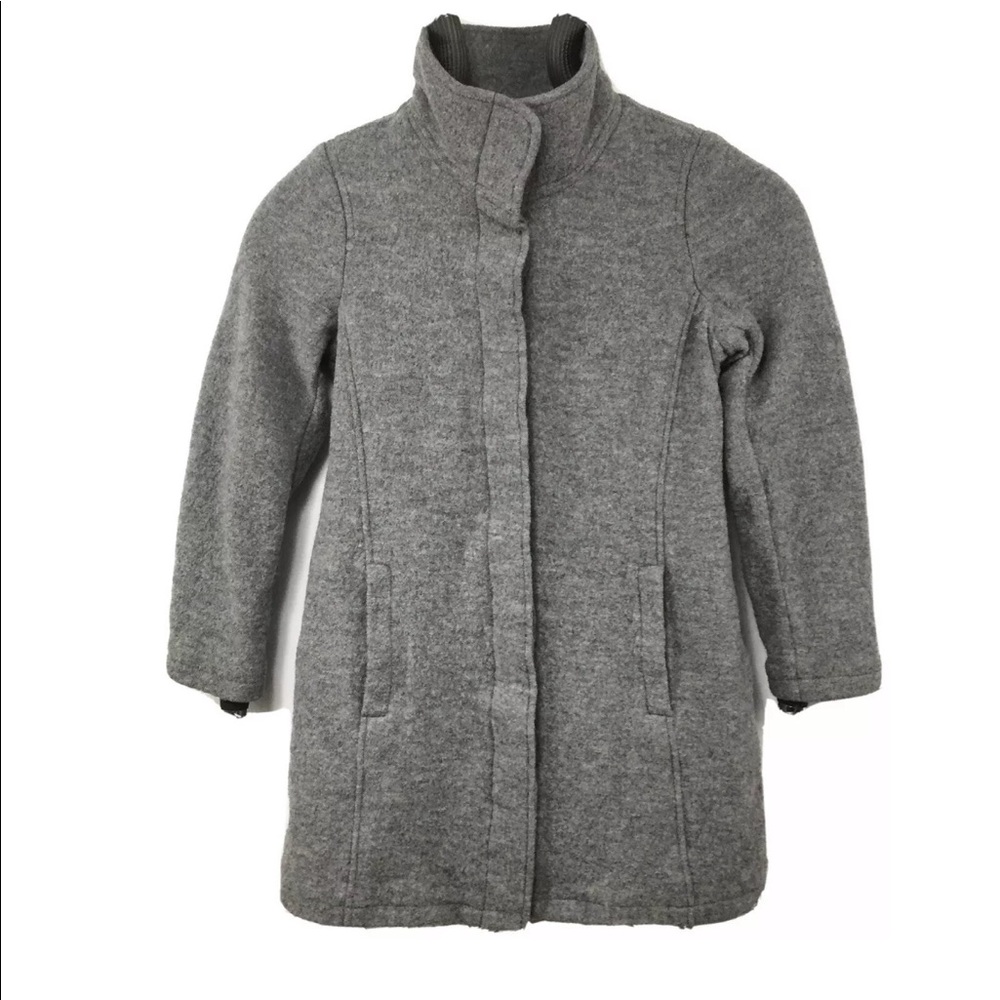 LL Bean Bellandi Womens 100% Wool Coat Med